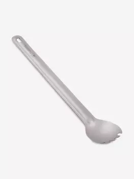 Ловилка длинная титановая T-Gear Titanium Long Spork, Серый