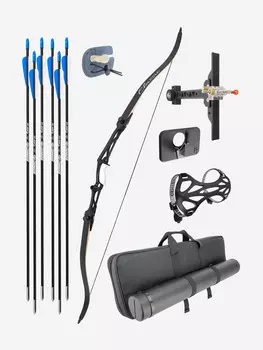 Лук рекурсивный Centershot Classic 68" (алюм. рукоятка) 30# с комплектом, Черный