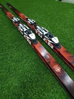 Лыжный комплект SKITRAB TEAM SKATE 193 см/ M с креплениями NIS Xcelerator Pro Skate, Красный