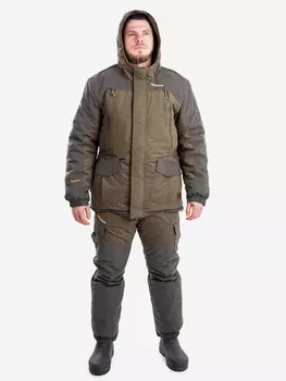 Магнум костюм для охоты с полукомбинезоном PRIDE, зимний -45, хаки, Коричневый