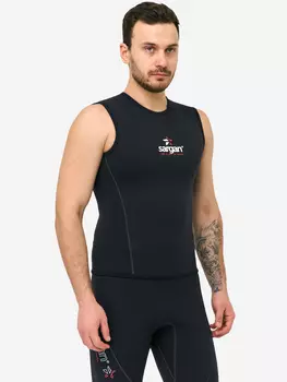 Майка из неопрена SARGAN КАМА 2.0 толщина 2мм черный, Черный