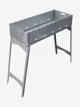 Мангал Крепыш MAXI в чехле Кедр, Серый