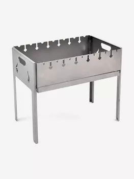 Мангал сборный Крепыш-2 в чехле Кедр, Серый