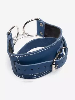 Манжета для тяги на тренажере F9 SportLim кожаная Синяя, Синий