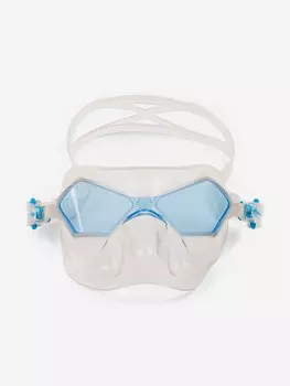 Маска для фридайвинга INCREDIBILE, прозрачный/голубой, Голубой