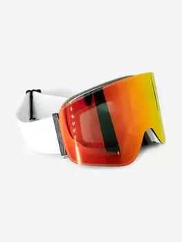 Маска горнолыжная для сноуборда лыж снегоходов EasyRider WHITE/RED, Белый