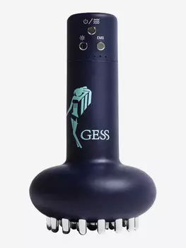 Массажер антицеллюлитный лимфодренажный для тела с миостимуляцией и прогревом GESS EMIOS , лимфодренажный, моделирующий с EMS, 3 вида воздействия, Синий