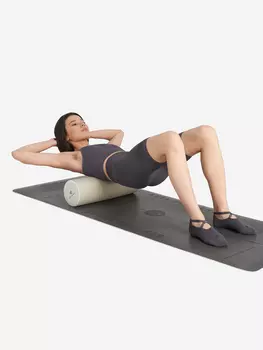 Массажный ролик мягкий Sensana, 45 см, Серый