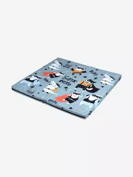 Мат для шведской стенки WestSport (100/100/6 см) Супер-герои, Голубой