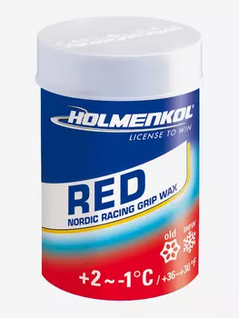 Мазь держания для беговых лыж HOLMENKOL Grip Red, Красный
