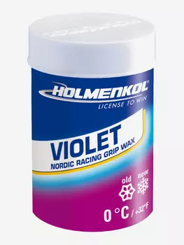 Мазь держания для беговых лыж HOLMENKOL Grip Violet, Синий