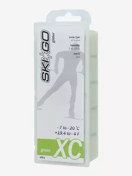 Мазь скольжения для беговых лыж Ski Go XC -7/-20, 200 г, Зеленый