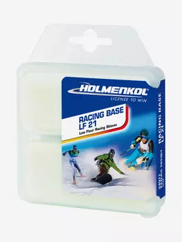 Мазь скольжения твердая для лыж и сноубордов Holmenkol Racing Base LF 21, Синий