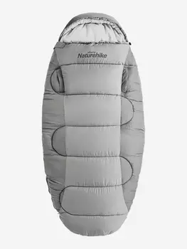 Мешок спальный Naturehike Oval PS300, 220х95 см, (правый) (ТК: +4C), серый, Серый