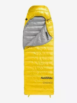 Мешок спальный Naturehike Ultralight CW400 M , 220х85 см, (правый) (ТК: +5C), желтый, Желтый