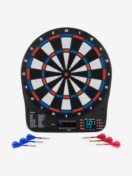 Мишень для дартса Stinger, уровень-начальный, электронная, двухцветный LCD дисплей, 32 игры, диаметр 35 см, Черный