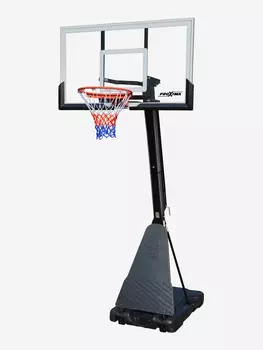 Мобильная баскетбольная стойка Proxima 54" S027 стекло, Черный