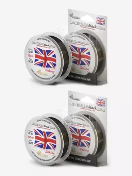 Монофильная леска для рыбалки ALLVEGA "Magnum Black" 150м 0,16мм Набор 2 штуки (3,28кг) черная, тонущая, Черный