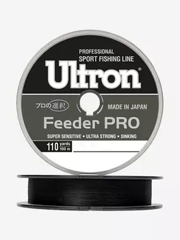 Монофильная леска для рыбалки ULTRON Feeder PRO 0,40 мм, 16,0 кг, 100 м, черная, 1 штука, Черный