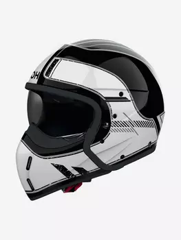 Мотошлем Airoh J110 RASTER White Gloss, Черный