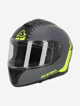 Мотошлем интеграл Acerbis KRAPON 22-06 Grey/Yellow, Серый