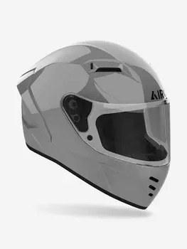Мотошлем Интеграл Airoh CONNOR COLOR Cement Grey Glossy, Серый
