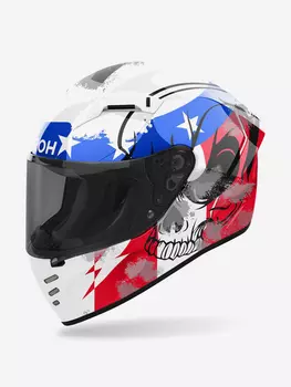 Мотошлем Интеграл Airoh CONNOR NATION Glossy, Белый