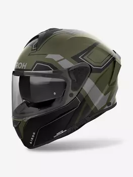 Мотошлем Интеграл Airoh SPARK 2 DART Military Green Matt, Серый