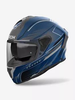 Мотошлем Интеграл Airoh SPARK 2 SHADOW Blue Matt, Синий