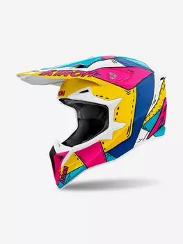 Мотошлем Кроссовый Airoh WRAAP PAINT Matt, Мультицвет