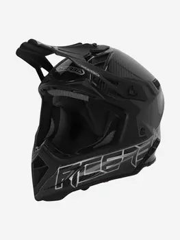 Мотошлем кроссовый взрослый Acerbis STEEL CARBON 22-06 Black/Grey, Черный