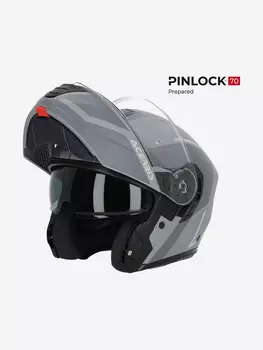 Мотошлем модуляр Acerbis TDC Grey/Cool Grey, Серый