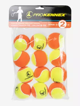 Мяч теннисный PROKENNEX STAGE 2 Yellow/Red (12 шт), Желтый