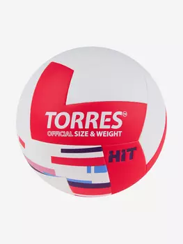 Мяч волейбольный TORRES Hit V32355, размер 5, Белый
