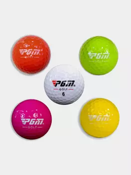 Мячи для гольфа PGM, 5 штук разных цветов, Мультицвет