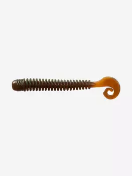 Мягкая приманка LureMax CHEEKY WORM 3,5''/8,5см, (10 штук в упаковке), Коричневый