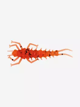 Мягкая приманка LureMax STONE FLY 2,5"/6,5 см, (8 штук в упаковке), силиконовая, в виде личинки веснянки на хищных рыб для рыбалки в стиле ультралайт, джиг, микроджиг, Красный