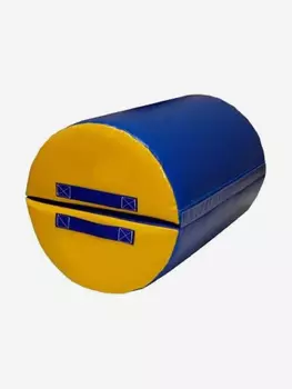 Мягкий цилиндр из двух частей 90 x 60 см, Синий