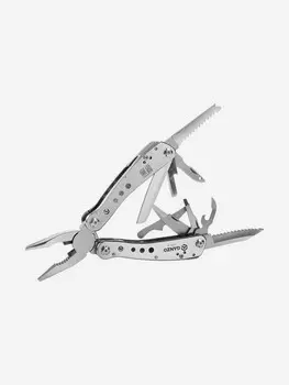 Мультиинструмент складной Ganzo G201H, 105 мм, 22 функции, нейлоновый чехол, Серебряный