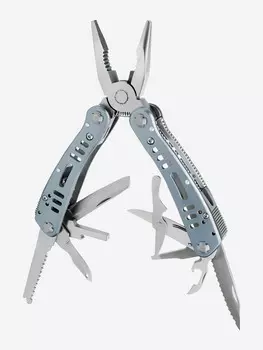 Мультиинструмент складной Ganzo G203, 105 мм, 24 функции, нейлоновый чехол, Серебряный