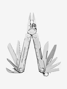 Мультиинструмент складной Leatherman Rebar, 17 функций, чехол, Серебряный