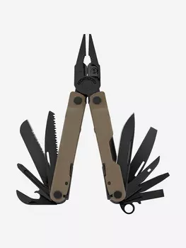 Мультиинструмент складной Leatherman Rebar, 17 функций, чехол, Коричневый