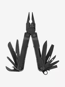 Мультиинструмент складной Leatherman Rebar, 17 функций, чехол Molle, Черный