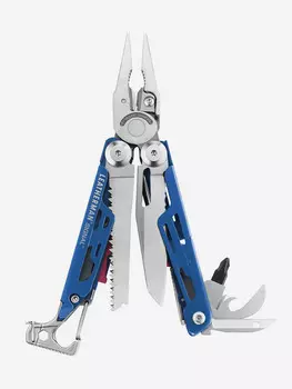 Мультиинструмент складной Leatherman Signal, 19 функций, чехол, Синий