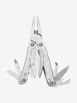 Мультиинструмент складной Leatherman Wingman, 14 функций, чехол, Серебряный