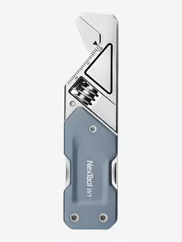 Мультиинструмент складной Nextool Light Wrench W1 с набором бит, 6 функций, Серый