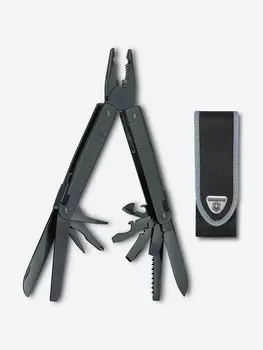 Мультиинструмент складной Victorinox SwissTool BS, 115 мм, 29 функций, нейлоновый чехол, Черный