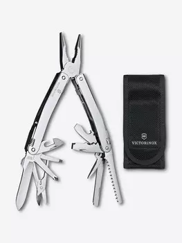 Мультиинструмент складной Victorinox SwissTool Spirit MX, 105 мм, 24 функции, нейлоновый чехол, Серебряный