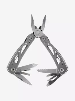 Мультитул Ganzo, 72 мм, 11 функций, чехол, Серый