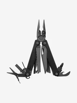 Мультитул Leatherman Charge Plus, 19 функций, черный, нейлоновый чехол, набор бит, Черный